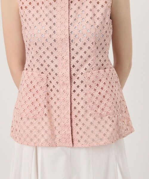 TOMORROWLAND / トゥモローランド その他トップス | コモンフラワーエンブロイダリー Uネックジレブラウス | 詳細9