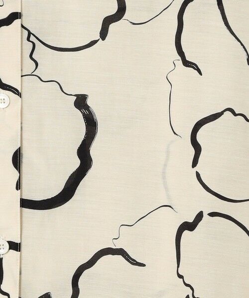 TOMORROWLAND / トゥモローランド シャツ・ブラウス | ドローイングフラワープリント サイドギャザーブラウス | 詳細10