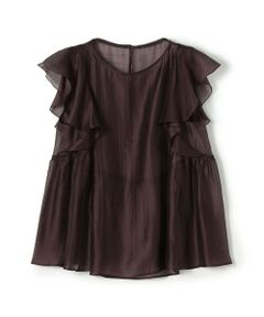 TOMORROWLAND / トゥモローランド シャツ・ブラウス | 【WEB先行予約】セルロースポリエステルオーガンジー フレアスリーブブラウス