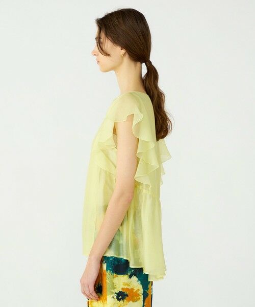 TOMORROWLAND / トゥモローランド シャツ・ブラウス | 【WEB先行予約】セルロースポリエステルオーガンジー フレアスリーブブラウス | 詳細3