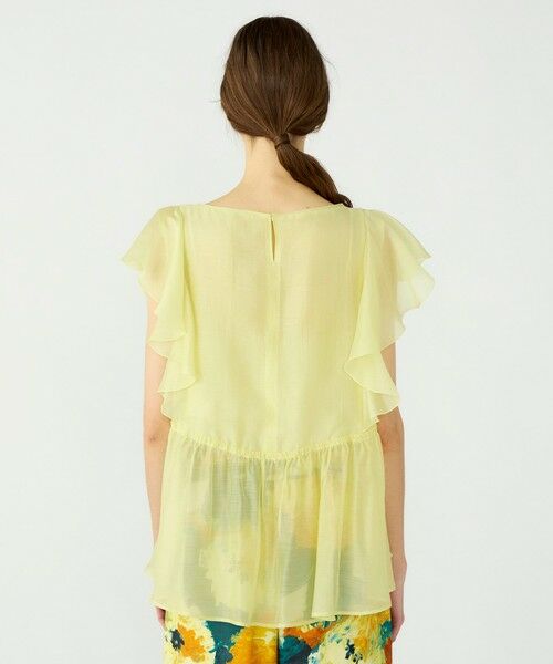 TOMORROWLAND / トゥモローランド シャツ・ブラウス | 【WEB先行予約】セルロースポリエステルオーガンジー フレアスリーブブラウス | 詳細4