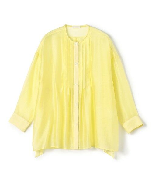 TOMORROWLAND / トゥモローランド シャツ・ブラウス | 【WEB先行予約】セルロースポリエステルオーガンジー ランダムタックブラウス（21 イエロー）