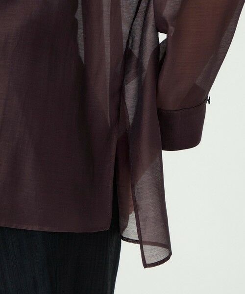 TOMORROWLAND / トゥモローランド シャツ・ブラウス | 【WEB先行予約】セルロースポリエステルオーガンジー ランダムタックブラウス | 詳細10