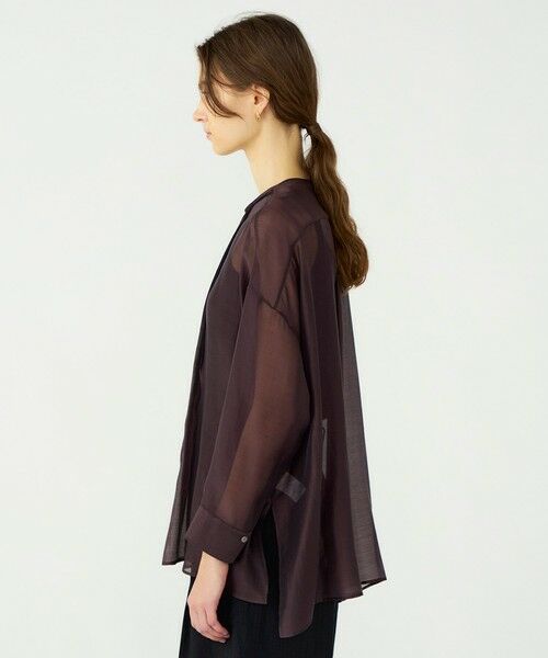 TOMORROWLAND / トゥモローランド シャツ・ブラウス | 【WEB先行予約】セルロースポリエステルオーガンジー ランダムタックブラウス | 詳細4