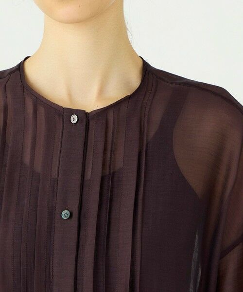 TOMORROWLAND / トゥモローランド シャツ・ブラウス | 【WEB先行予約】セルロースポリエステルオーガンジー ランダムタックブラウス | 詳細6