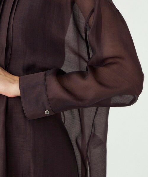 TOMORROWLAND / トゥモローランド シャツ・ブラウス | 【WEB先行予約】セルロースポリエステルオーガンジー ランダムタックブラウス | 詳細9