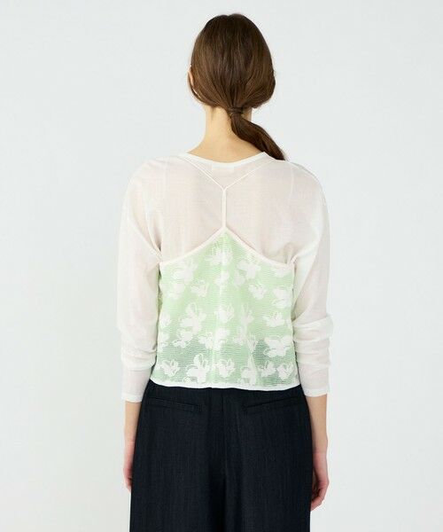 TOMORROWLAND / トゥモローランド その他トップス | シースルーフラワー ショートキャミソール | 詳細4