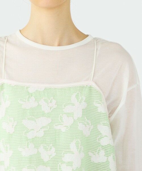 TOMORROWLAND / トゥモローランド その他トップス | シースルーフラワー ショートキャミソール | 詳細5