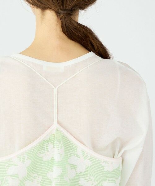 TOMORROWLAND / トゥモローランド その他トップス | シースルーフラワー ショートキャミソール | 詳細6