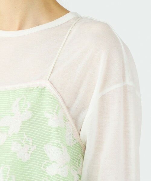 TOMORROWLAND / トゥモローランド その他トップス | シースルーフラワー ショートキャミソール | 詳細7