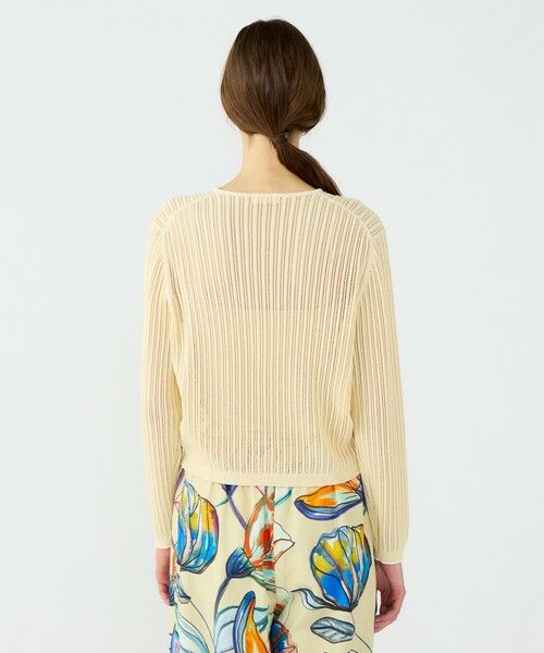 TOMORROWLAND / トゥモローランド カーディガン・ボレロ | ニードルアウトリブ クルーネックカーディガン | 詳細4