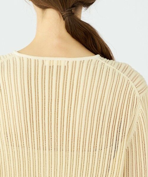 TOMORROWLAND / トゥモローランド カーディガン・ボレロ | ニードルアウトリブ クルーネックカーディガン | 詳細6