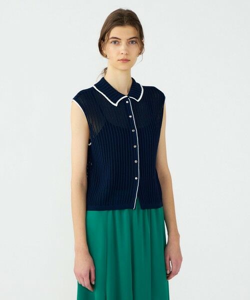 TOMORROWLAND / トゥモローランド ニット・セーター | ニードルアウトリブ 2-wayプルオーバー | 詳細2