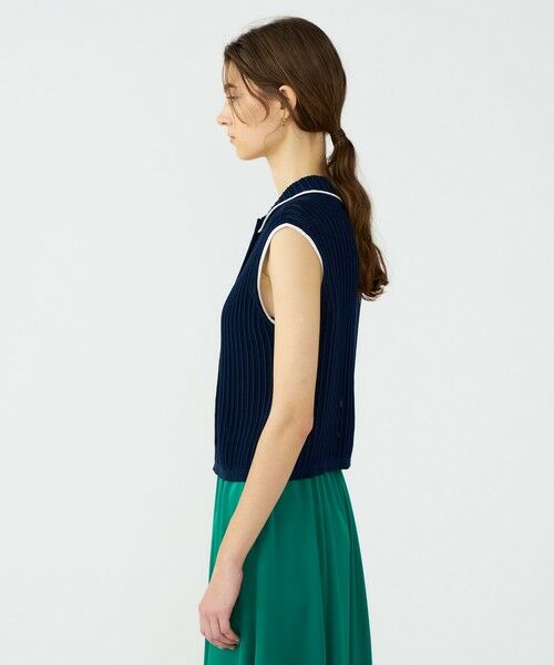 TOMORROWLAND / トゥモローランド ニット・セーター | ニードルアウトリブ 2-wayプルオーバー | 詳細3