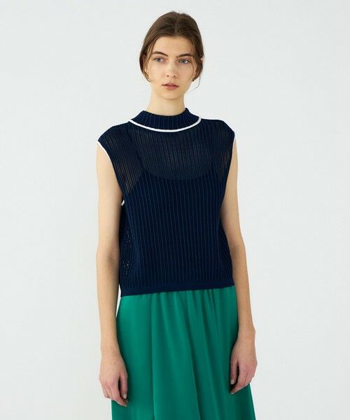 TOMORROWLAND / トゥモローランド ニット・セーター | ニードルアウトリブ 2-wayプルオーバー | 詳細9