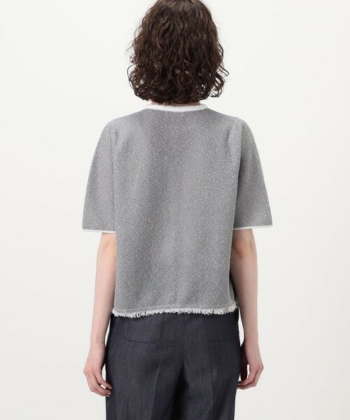 TOMORROWLAND / トゥモローランド カーディガン・ボレロ | ダブルフェイスノット ハーフスリーブカーディガン | 詳細4