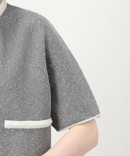 TOMORROWLAND / トゥモローランド カーディガン・ボレロ | ダブルフェイスノット ハーフスリーブカーディガン | 詳細7