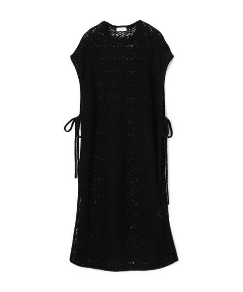 TOMORROWLAND / トゥモローランド ニット・セーター | コットンナイロンファンシーヤーン ロングベスト（19 ブラック）