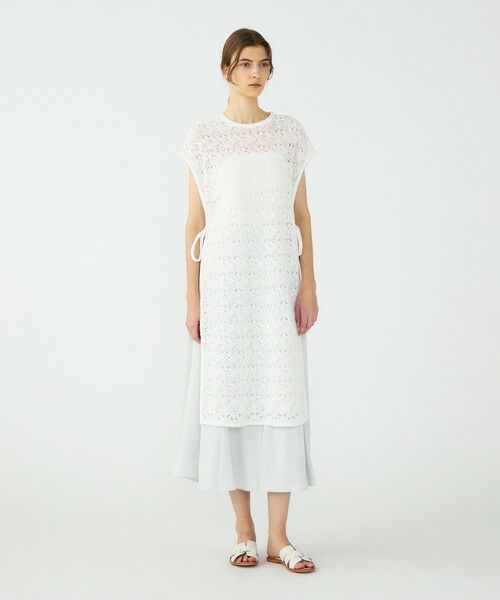 TOMORROWLAND / トゥモローランド ニット・セーター | コットンナイロンファンシーヤーン ロングベスト | 詳細1