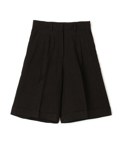 TOMORROWLAND / トゥモローランド ショート・ハーフ・半端丈パンツ | 【WEB先行予約】レーヨンリネンブッチャー バミューダパンツ（19 ブラック）