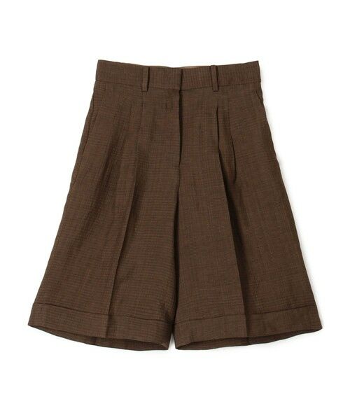 TOMORROWLAND / トゥモローランド ショート・ハーフ・半端丈パンツ | 【WEB先行予約】レーヨンリネンブッチャー バミューダパンツ（47 ブラウン）