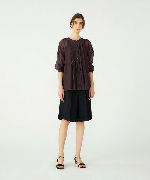 TOMORROWLAND / トゥモローランド ショート・ハーフ・半端丈パンツ | 【WEB先行予約】レーヨンリネンブッチャー バミューダパンツ | 詳細1