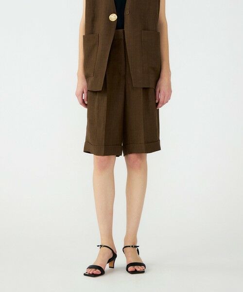 TOMORROWLAND / トゥモローランド ショート・ハーフ・半端丈パンツ | 【WEB先行予約】レーヨンリネンブッチャー バミューダパンツ | 詳細11