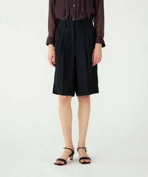 TOMORROWLAND / トゥモローランド ショート・ハーフ・半端丈パンツ | 【WEB先行予約】レーヨンリネンブッチャー バミューダパンツ | 詳細2