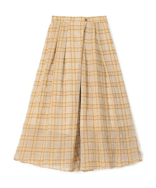 TOMORROWLAND / トゥモローランド その他パンツ | 【WEB先行予約】シアープラッド フレアキュロットパンツ（42 ベージュ系）