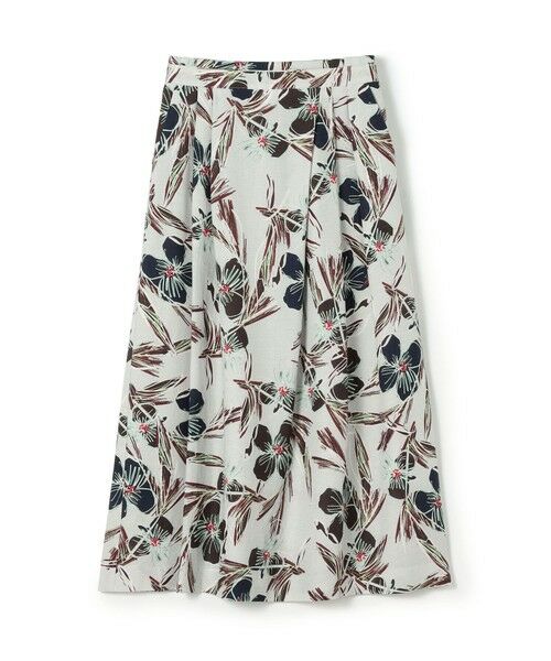 TOMORROWLAND / トゥモローランド ロング・マキシ丈スカート | チェロキープリント タックロングスカート（64 ライトブルー系）