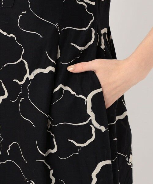 TOMORROWLAND / トゥモローランド ロング・マキシ丈ワンピース | ドローイングフラワープリント スキッパーカラーワンピース | 詳細7