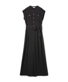 TOMORROWLAND / トゥモローランド サロペット・オールインワン | 【WEB先行予約】セルロースツイル スタンドカラーオールインワン