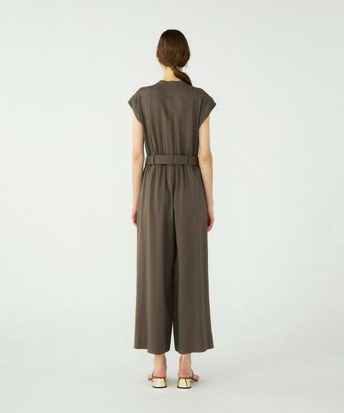 TOMORROWLAND / トゥモローランド サロペット・オールインワン | 【WEB先行予約】セルロースツイル スタンドカラーオールインワン | 詳細3