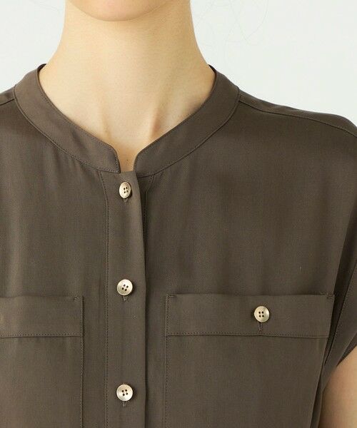 TOMORROWLAND / トゥモローランド サロペット・オールインワン | 【WEB先行予約】セルロースツイル スタンドカラーオールインワン | 詳細4