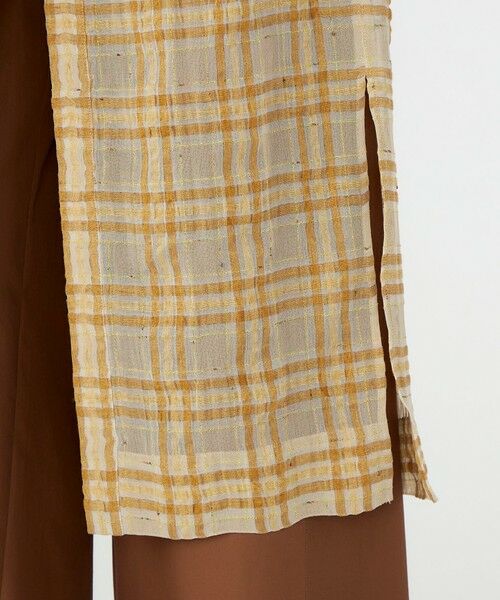 TOMORROWLAND / トゥモローランド ロング・マキシ丈ワンピース | 【WEB先行予約】シアープラッド フレンチロングシャツブラウス | 詳細11