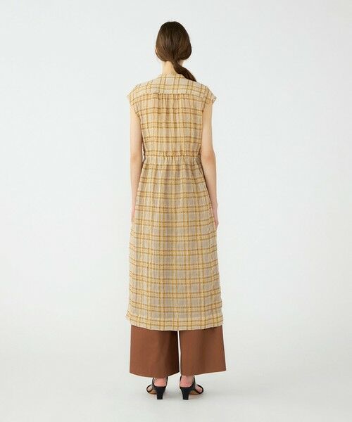 TOMORROWLAND / トゥモローランド ロング・マキシ丈ワンピース | 【WEB先行予約】シアープラッド フレンチロングシャツブラウス | 詳細3