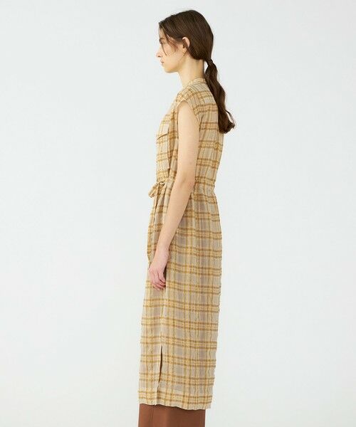 TOMORROWLAND / トゥモローランド ロング・マキシ丈ワンピース | 【WEB先行予約】シアープラッド フレンチロングシャツブラウス | 詳細4