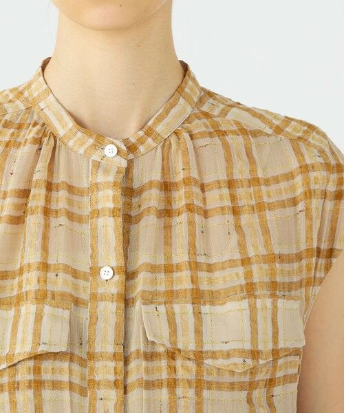 TOMORROWLAND / トゥモローランド ロング・マキシ丈ワンピース | 【WEB先行予約】シアープラッド フレンチロングシャツブラウス | 詳細6