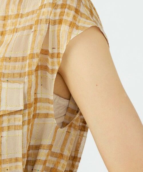 TOMORROWLAND / トゥモローランド ロング・マキシ丈ワンピース | 【WEB先行予約】シアープラッド フレンチロングシャツブラウス | 詳細9