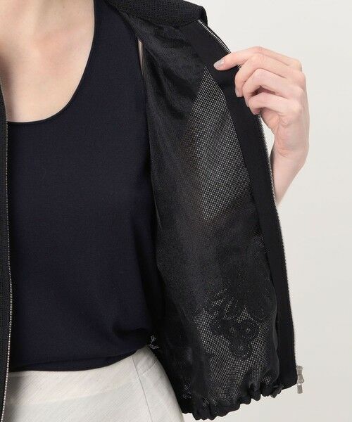 TOMORROWLAND / トゥモローランド ベスト | フラワーメッシュエンブロイダリー ジップアップジレ | 詳細5