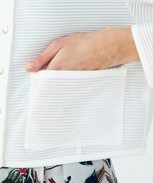 TOMORROWLAND / トゥモローランド カーディガン・ボレロ | ドライボーダージャージー ショートカーディガン | 詳細10