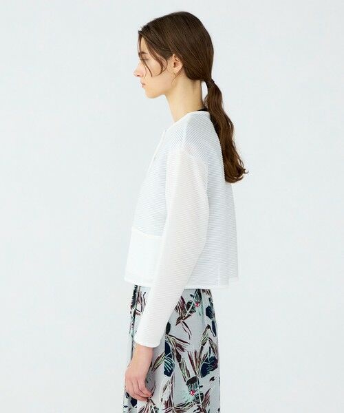 TOMORROWLAND / トゥモローランド カーディガン・ボレロ | ドライボーダージャージー ショートカーディガン | 詳細4