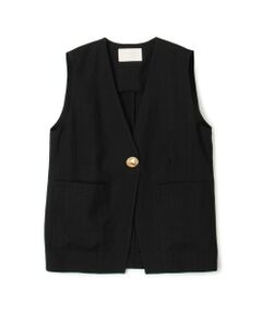 TOMORROWLAND / トゥモローランド ベスト | 【WEB先行予約】レーヨンリネンブッチャー コクーンジレ