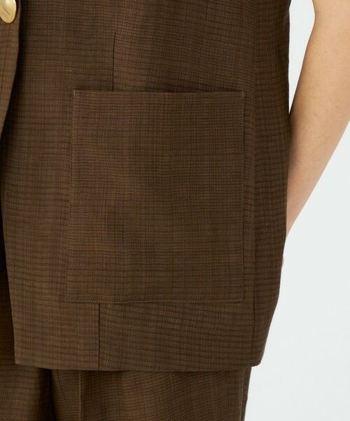 TOMORROWLAND / トゥモローランド ベスト | 【WEB先行予約】レーヨンリネンブッチャー コクーンジレ | 詳細10