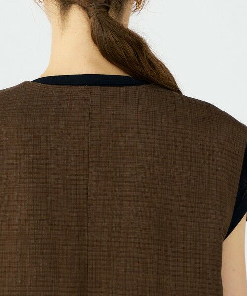 TOMORROWLAND / トゥモローランド ベスト | 【WEB先行予約】レーヨンリネンブッチャー コクーンジレ | 詳細7