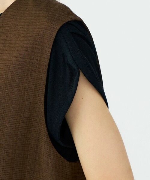 TOMORROWLAND / トゥモローランド ベスト | 【WEB先行予約】レーヨンリネンブッチャー コクーンジレ | 詳細8