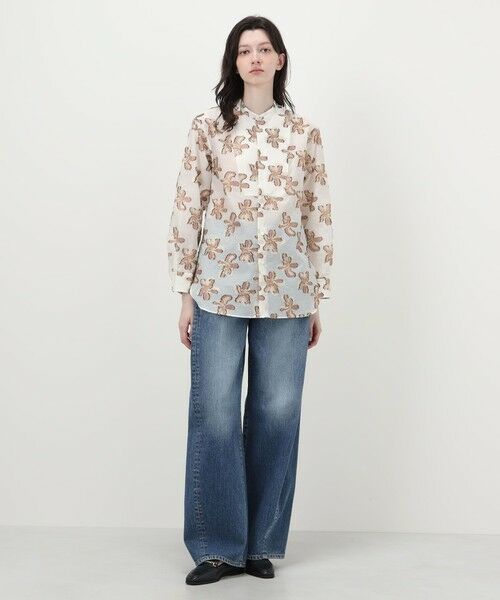 TOMORROWLAND / トゥモローランド シャツ・ブラウス | バイカラージャカード ボザムチュニックシャツ | 詳細1