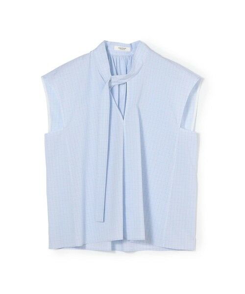 TOMORROWLAND / トゥモローランド シャツ・ブラウス | 【WEB先行予約】コットンブロード タイブラウス（64 ライトブルー系）