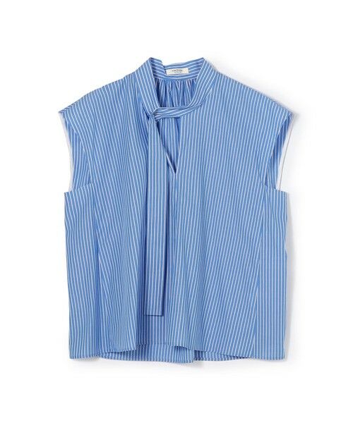 TOMORROWLAND / トゥモローランド シャツ・ブラウス | 【WEB先行予約】コットンブロード タイブラウス（66 ブルー系）