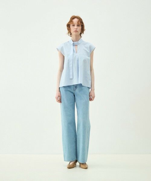 TOMORROWLAND / トゥモローランド シャツ・ブラウス | 【WEB先行予約】コットンブロード タイブラウス | 詳細1